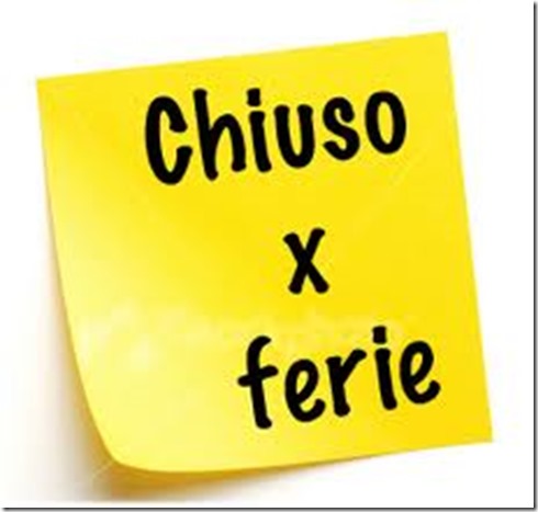 chiuso per ferie